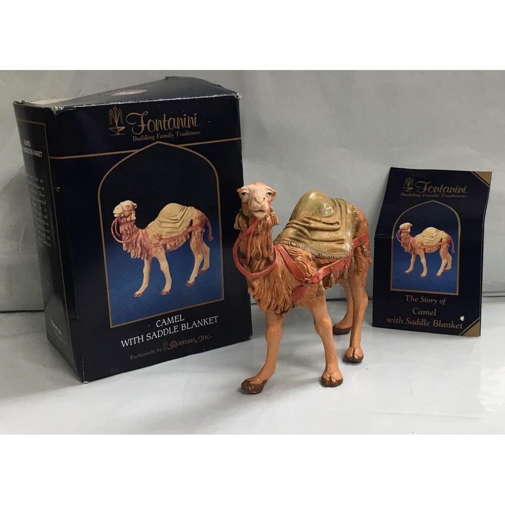 Fontanini by Roman Inc., Camel with Saddle Blanket, 5" Animals Collection, Na...